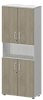 Офисный шкаф для документов закрытый 4-дверный с нишей