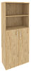 Офисный шкаф высокий широкий (2 средних фасада ЛДСП)