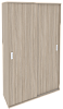 Офисный шкаф-купе комбинированный (полки + гардероб)