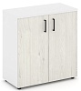 Офисный шкаф низкий широкий (2 низких фасада, задняя стенка ЛДСП)