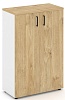 Офисный шкаф средний широкий (2 низких фасада, задняя стенка ЛДСП