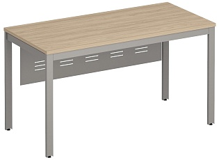 Стол письменный на металлокаркасе с металлическим экраном