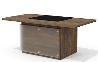 Стол руководителя с декор. траверсом