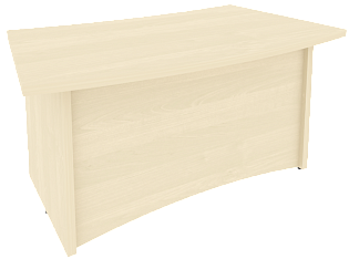 Офисный письменный стол для руководителя (криволинейный)