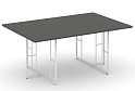 Стол для переговоров на металлических опорах