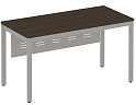 Стол письменный на металлокаркасе с металлическим экраном