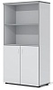 Офисный шкаф комбинированный, средний