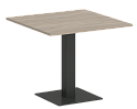 Стол для переговоров квадратный на металлической опоре
