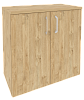 Офисный шкаф низкий широкий (2 низких фасада ЛДСП)