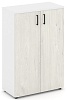 Офисный шкаф средний широкий (2 низких фасада, задняя стенка ЛДСП