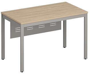 Стол письменный на металлокаркасе с металлическим экраном