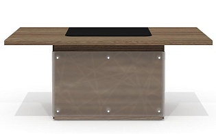 Стол руководителя с декор. траверсом