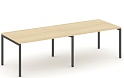 Стол переговорный на П-образных опорах 40х40